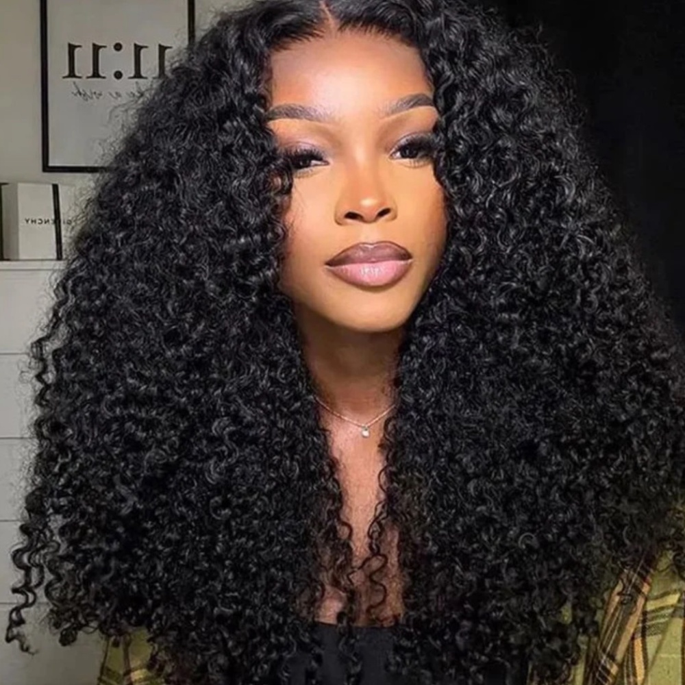 ISEE Wear Go V5 Tiny Knots Pre Bleached Kinky Curly Pre Cut HD Lace Glueless Wig - Picture 4 of 10